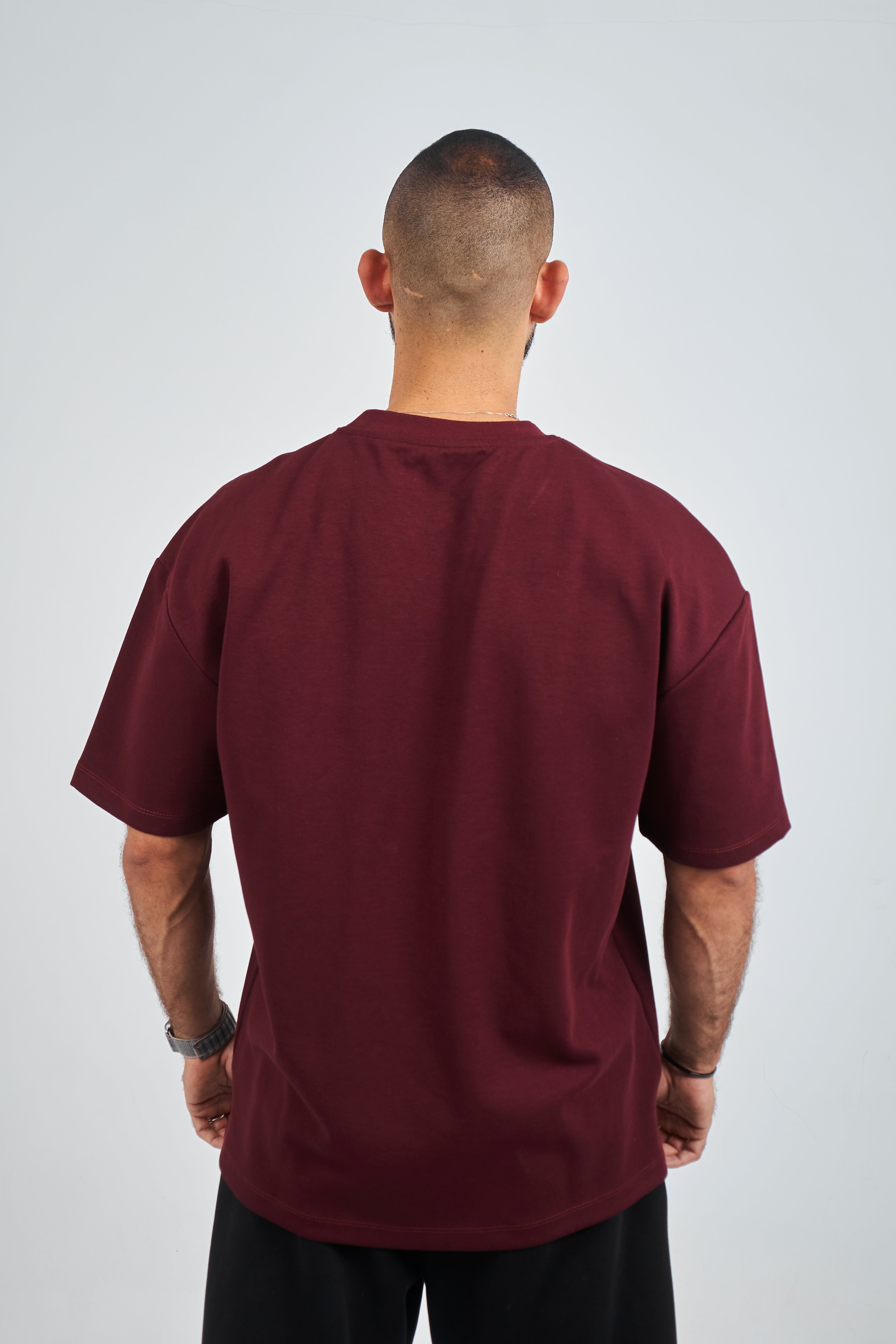 Burgundy GVOX Oversized Essential Tee