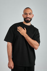 Black GVOX Oversized Essential Tee