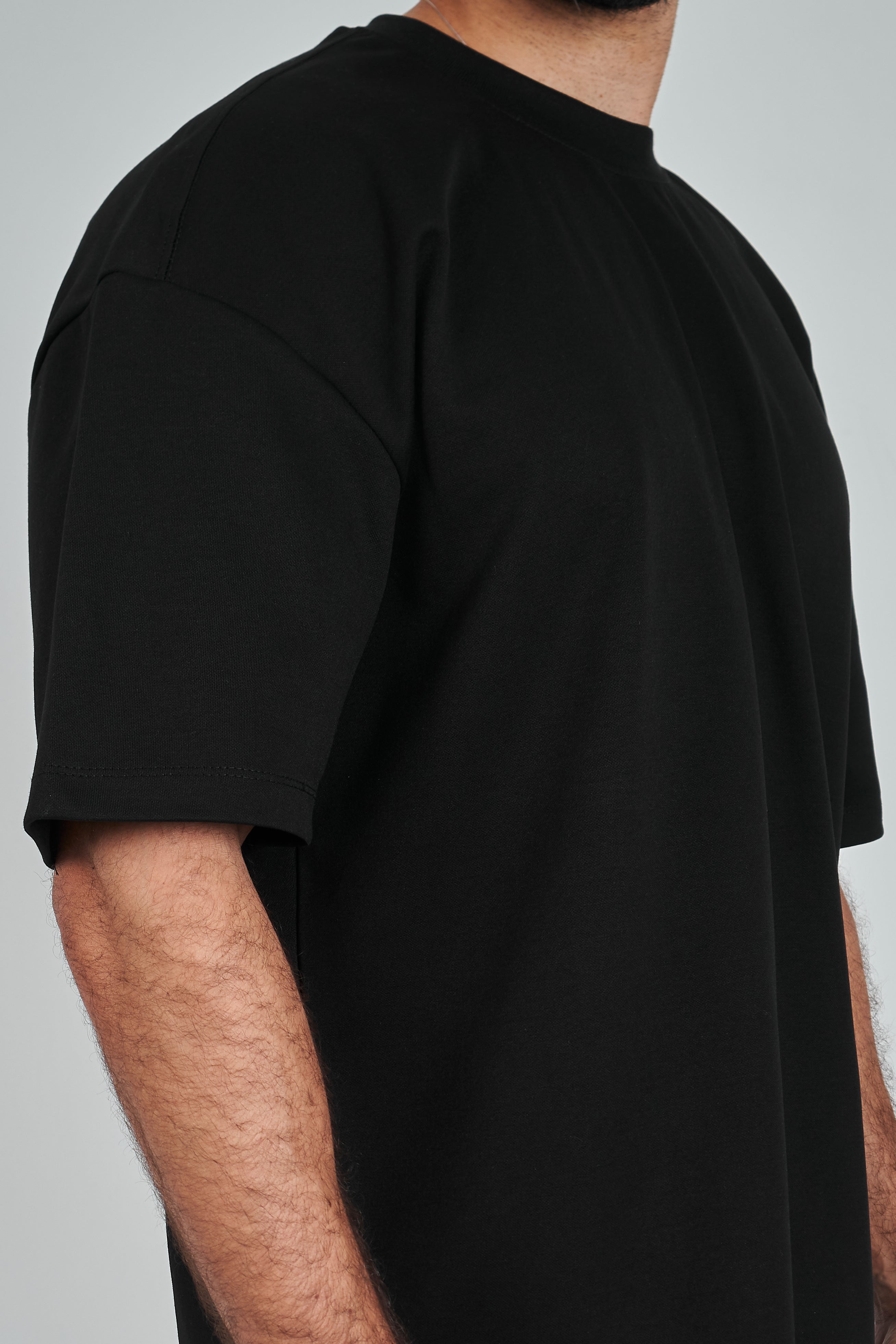 Black GVOX Oversized Essential Tee