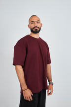Burgundy GVOX Oversized Essential Tee