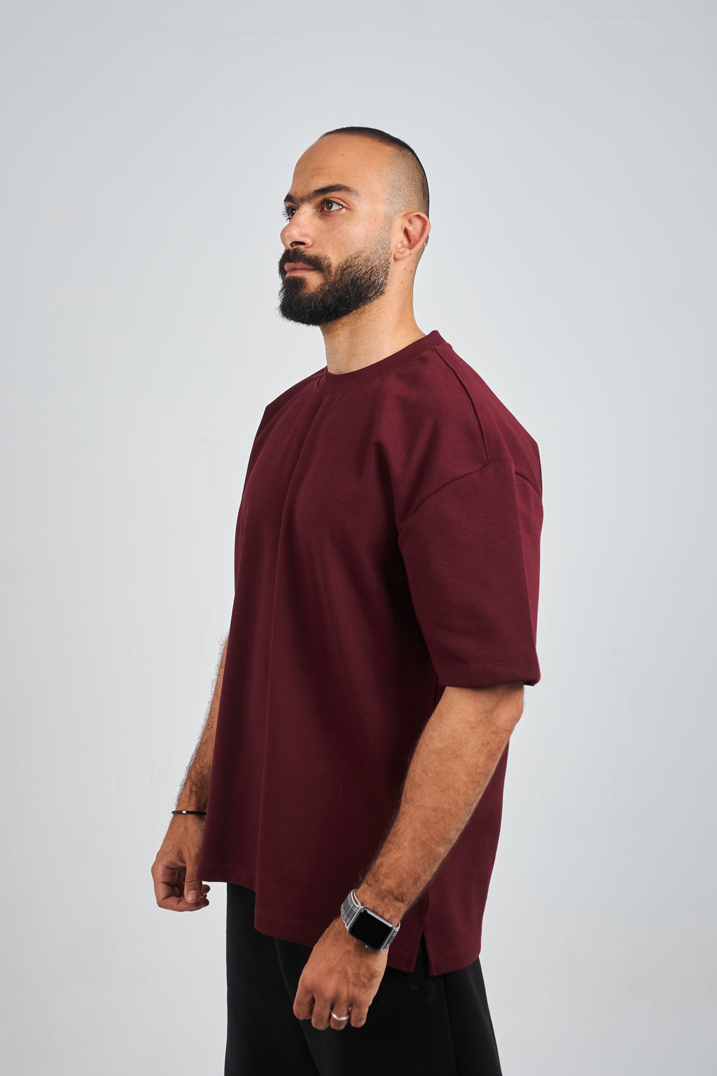 Burgundy GVOX Oversized Essential Tee