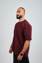 Burgundy GVOX Oversized Essential Tee