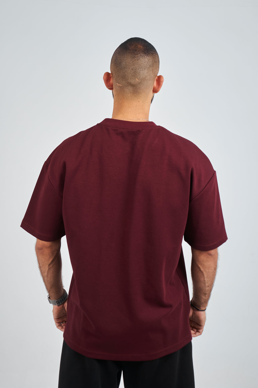 Burgundy GVOX Oversized Essential Tee