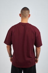 Burgundy GVOX Oversized Essential Tee