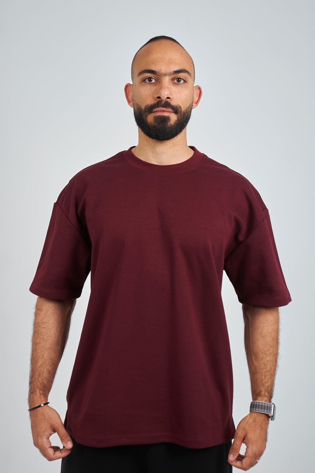 Burgundy GVOX Oversized Essential Tee