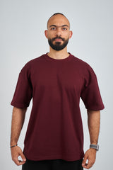 Burgundy GVOX Oversized Essential Tee