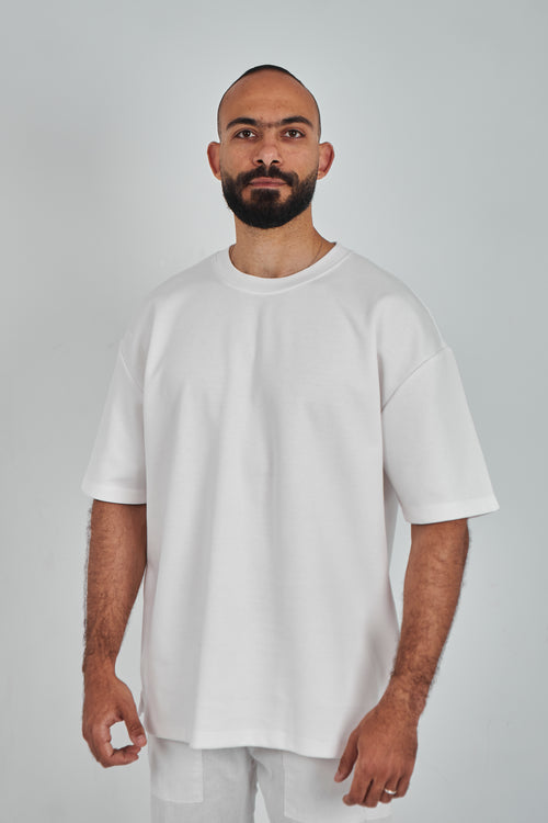 White GVOX Oversized Essential Tee